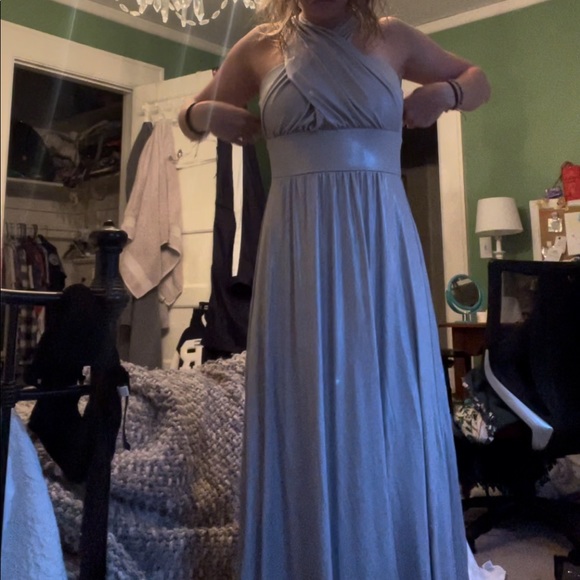 Silver prom dress - Picture 2 of 6